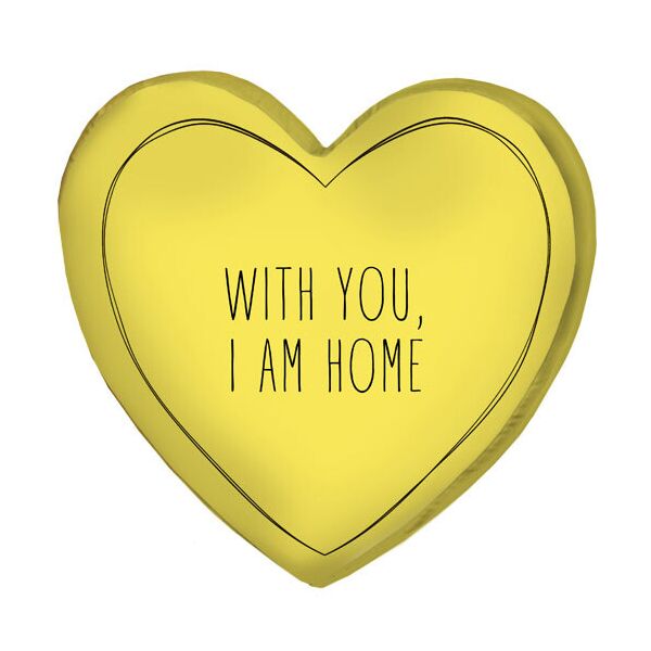 

Подушка сердце 3D Presentville With you, I am home 40х40х7,5 см