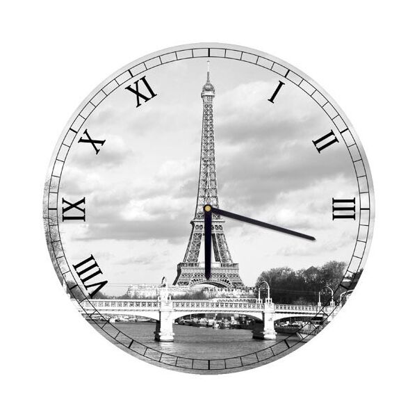 Часы 36 см. Часы настенные Эйфелева башня. Часы с Эйфелевой башней настенные. Часы башня настенные Эйфелева круглые. Настенные часы с Эйфелевой башней в интерьере.