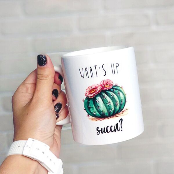 

Кружка с принтом Presentville What`s up succa 330 мл