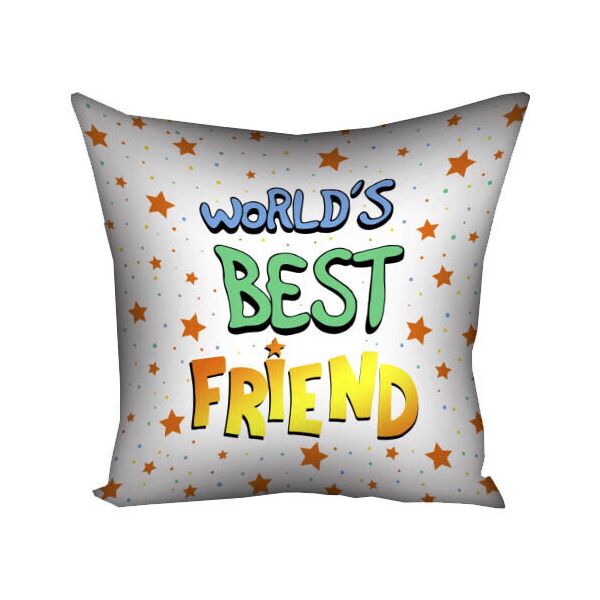 

Подушка с принтом Presentville Worlds best friend 30x30 см
