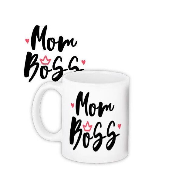 

Кружка с принтом Presentville Mom boss 330 мл