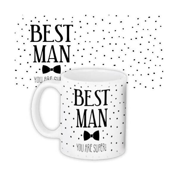 

Кружка с принтом Presentville Best man 330 мл
