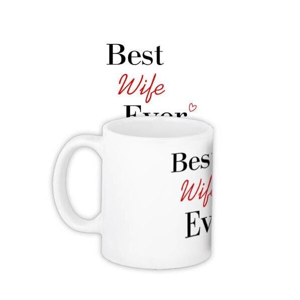 

Кружка с принтом Presentville Best wife ever 330 мл