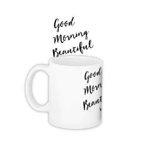 

Кружка с принтом Presentville Good morning beautiful 330 мл