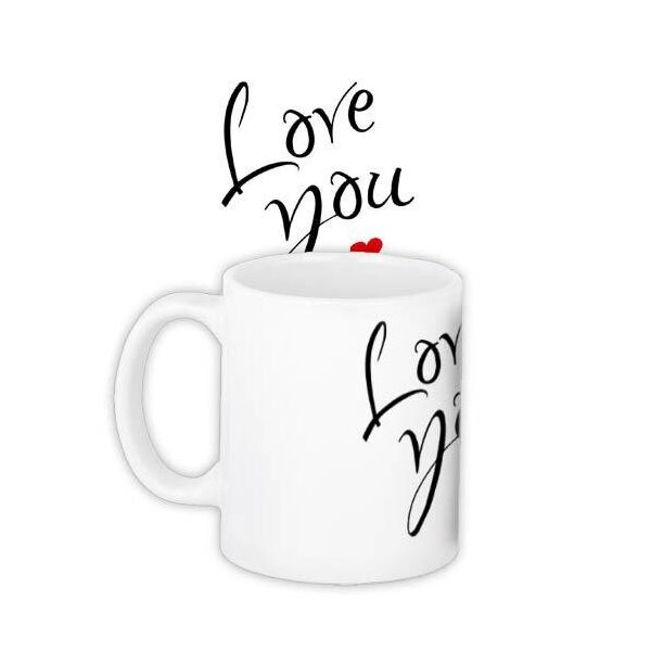 

Кружка с принтом Presentville Love you с сердцем 330 мл
