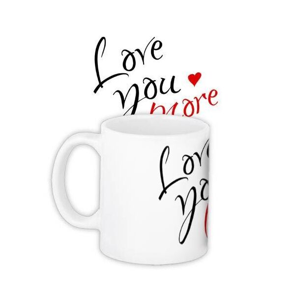 

Кружка с принтом Presentville Love you more 330 мл