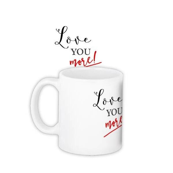 

Кружка с принтом Presentville Love you more! 330 мл