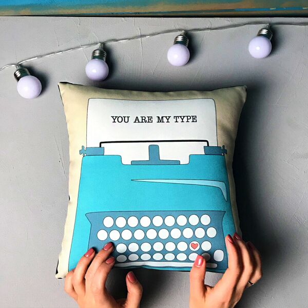 

Подушка с принтом Presentville You are my type 30x30 см