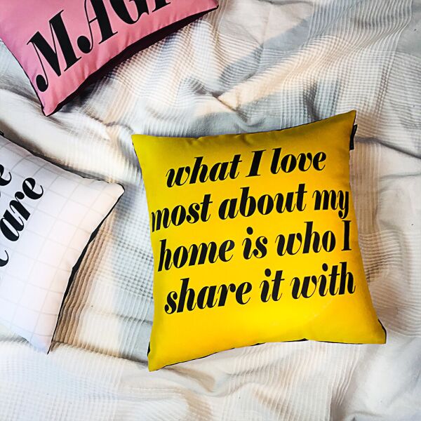 

Подушка с принтом Presentville What I love... 30x30 см