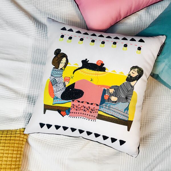 

Подушка с принтом Presentville Together is a wonderful... 30x30 см