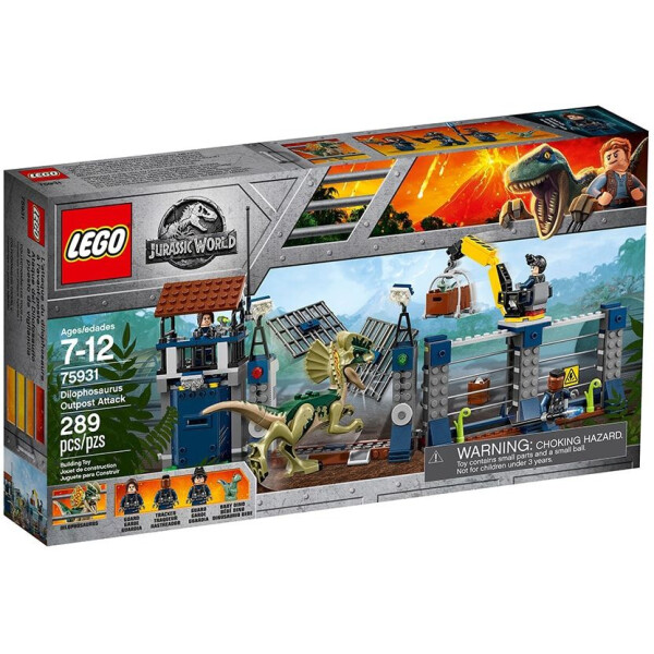 

LEGO Jurassic World Нападение Дилофозавра на сторожевой пост (75931)