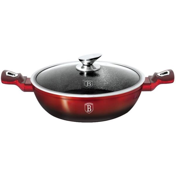 

Сотейник Berlinger Haus Black Burgundy Ø28х7.5см з кришкою