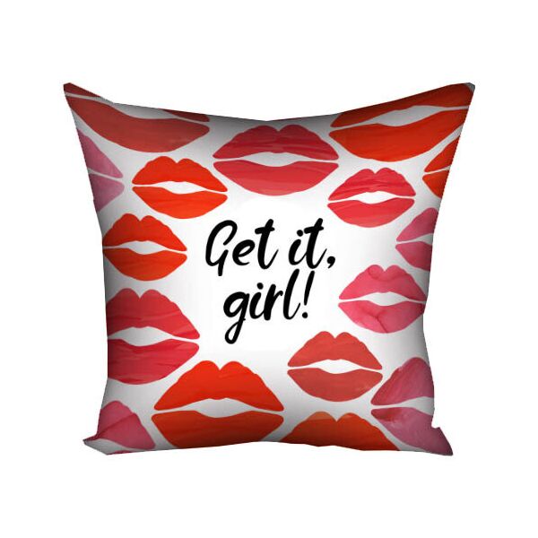 

Подушка с принтом Presentville Get it, girl! 30x30 см