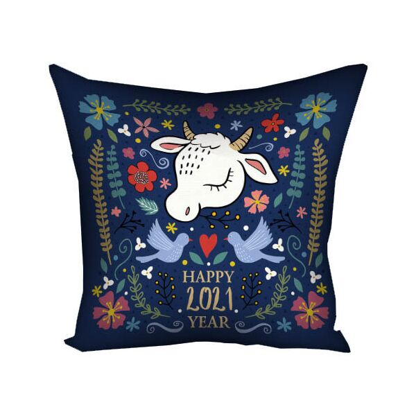 

Подушка с принтом Presentville Happy 2021 year 30x30 см