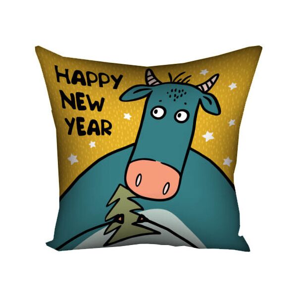 

Подушка с принтом Presentville Happy new year 30x30 см
