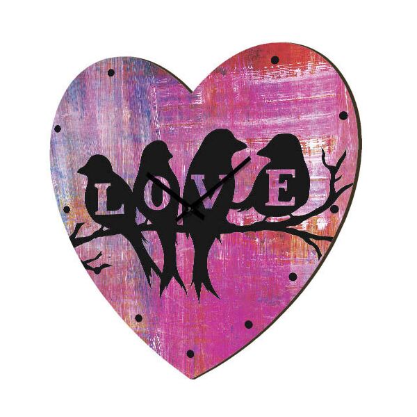 

Часы в форме сердца Presentville Love 36x36 см