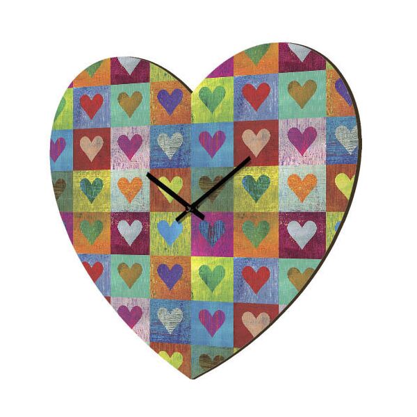 

Часы в форме сердца Presentville Сердца 36x36 см