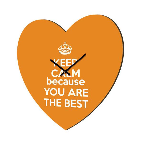 

Часы в форме сердца Presentville Keep calm because you are the best 36x36 см