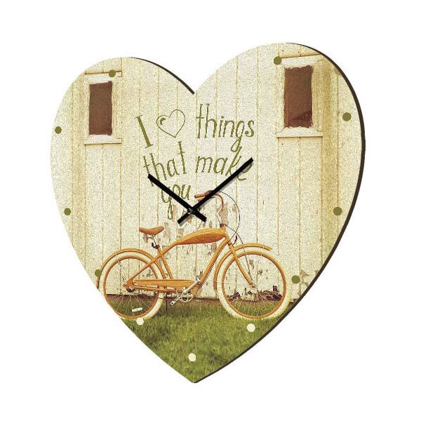 

Часы в форме сердца Presentville I love things that make you... 36x36 см