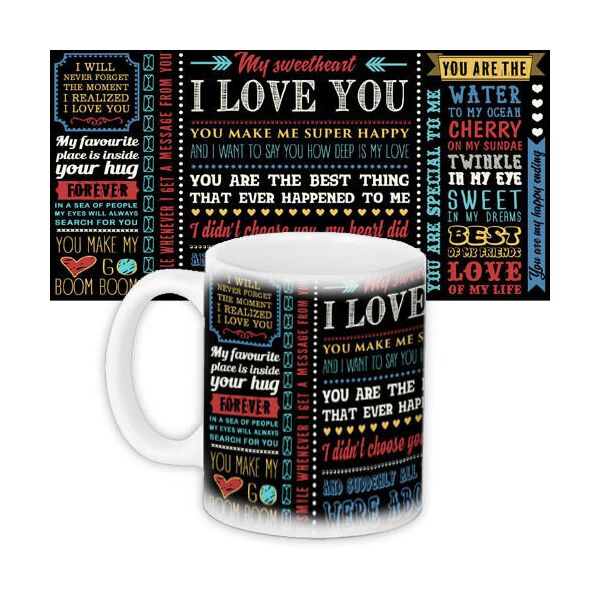 

Кружка с принтом Presentville I love you 330 мл
