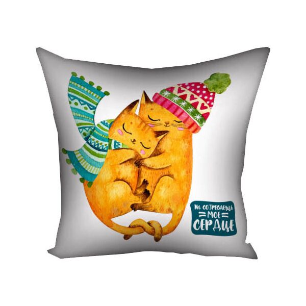 

Подушка с принтом Presentville Ты согреваешь мое сердце 30x30 см