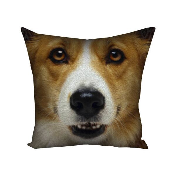 

Подушка с принтом Presentville Мордашка собачки 30x30 см