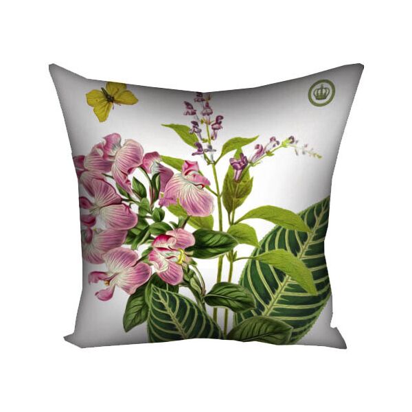 

Подушка с принтом Presentville Ботанические розовые цветы на белом фоне 30x30 см