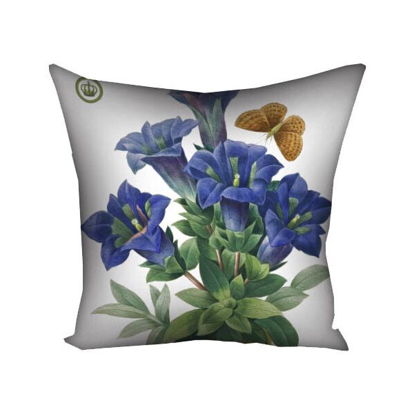 

Подушка с принтом Presentville Фиолетовые цветы с бабочкой 30x30 см