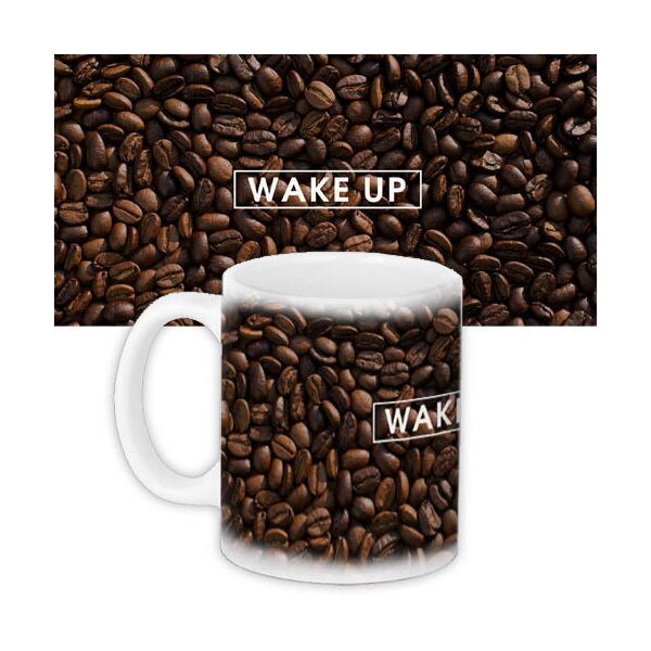 

Кружка с принтом Presentville Wake up 330 мл