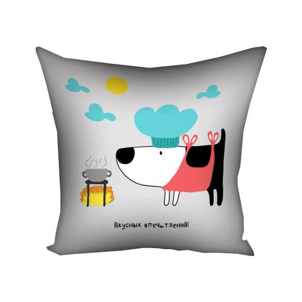 

Подушка с принтом Presentville Вкусных впечатлений! 30x30 см