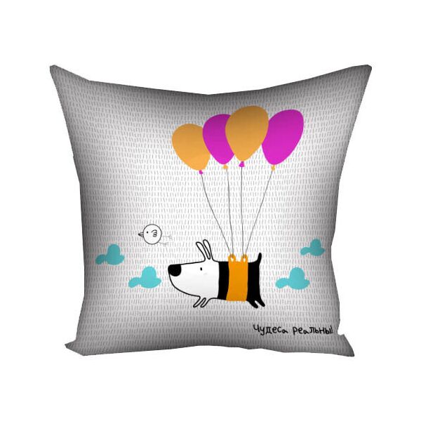 

Подушка с принтом Presentville Чудеса реальны! 30x30 см