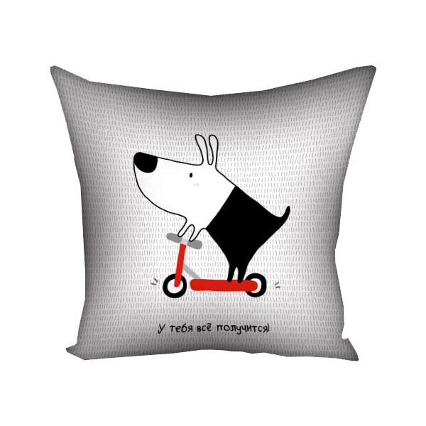 

Подушка с принтом Presentville У тебя всё получится! 30x30 см