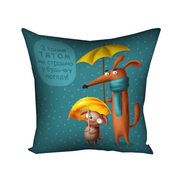 

Подушка с принтом Presentville З таким татом не страшно у будь-яку погоду! 30x30 см
