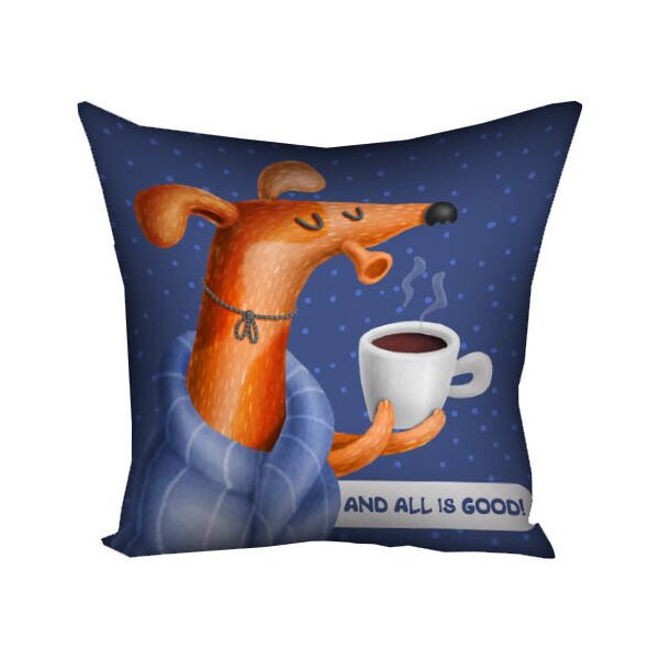 

Подушка с принтом Presentville And all is good! 30x30 см