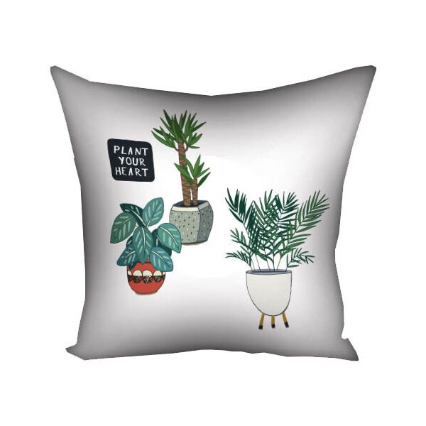 

Подушка с принтом Presentville Plant your heart 30x30 см