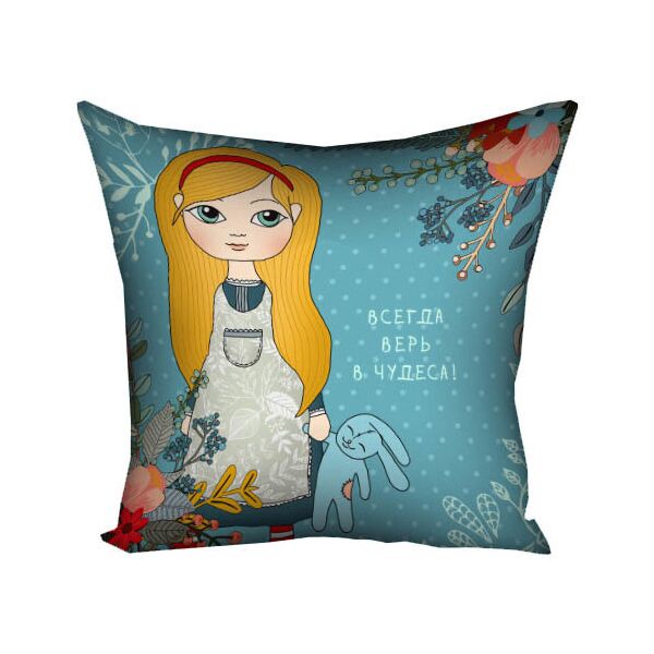 

Подушка с принтом Presentville Всегда верь в чудеса! 30x30 см