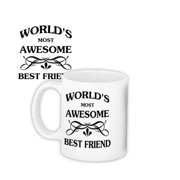 

Кружка с принтом Presentville World`s most awesome best friend 330 мл