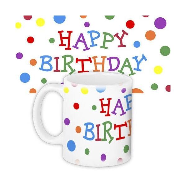 

Кружка с принтом Presentville Happy birthday 330 мл