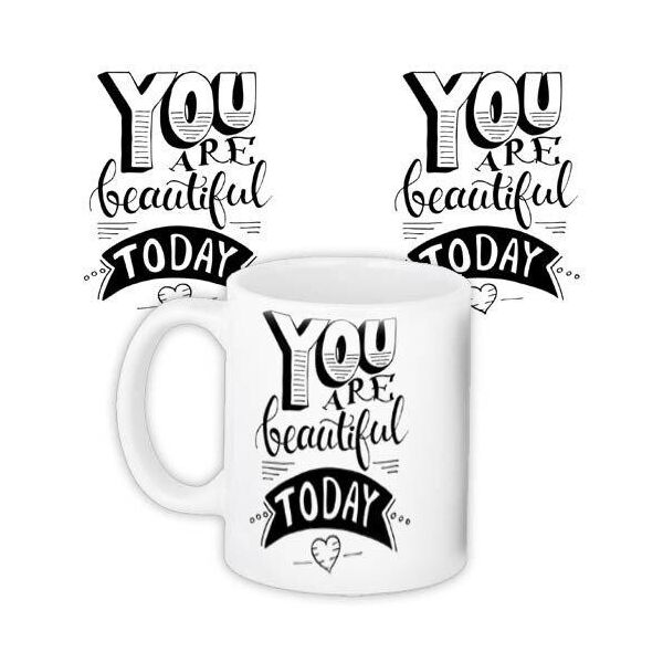 

Кружка с принтом Presentville You are the beautiful today 330 мл