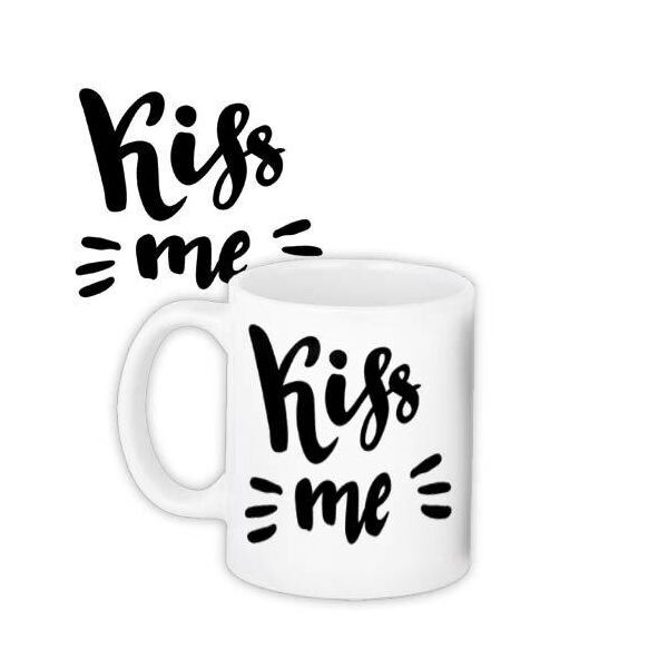 

Кружка с принтом Presentville Kiss me 330 мл