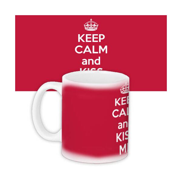

Кружка с принтом Presentville Keep calm and kiss me 330 мл