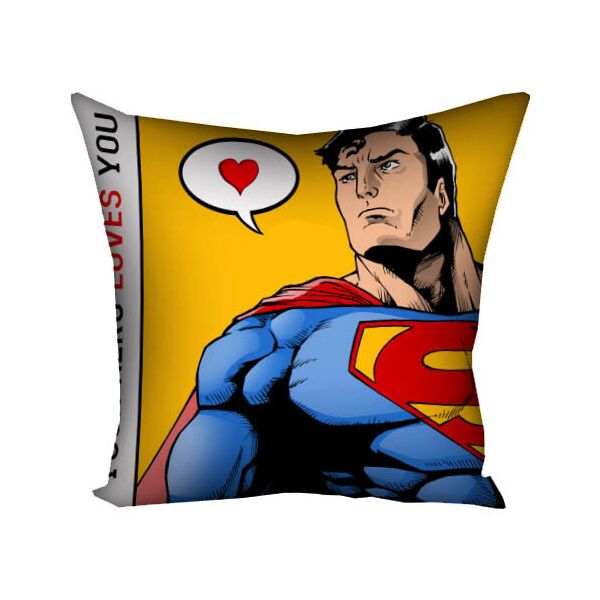 

Подушка с принтом Presentville Superman loves you 30x30 см
