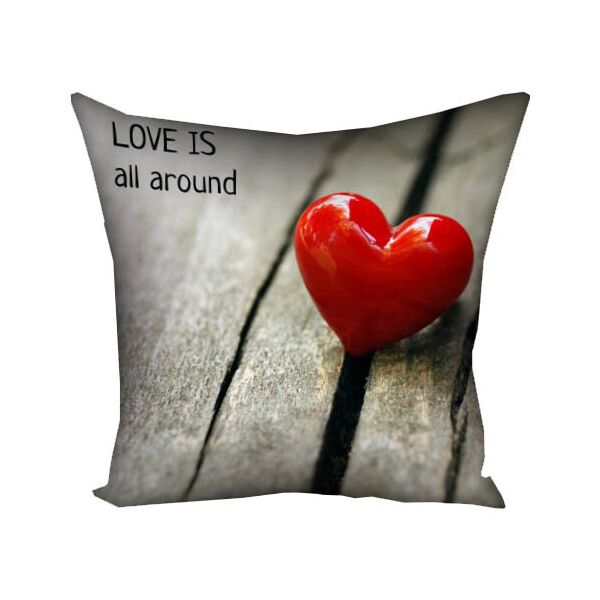 

Подушка с принтом Presentville Love is all around 30x30 см