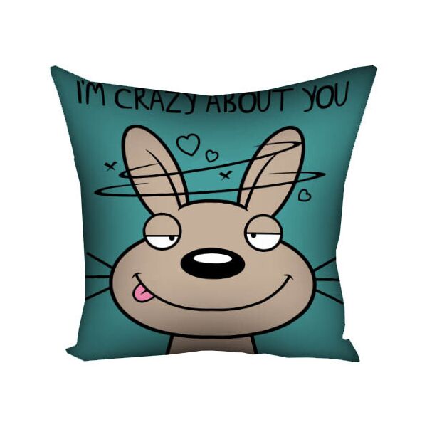 

Подушка с принтом Presentville I'm crazy about you 30x30 см