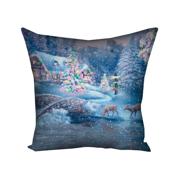 

Подушка с принтом Presentville Новогодний пейзаж 30x30 см