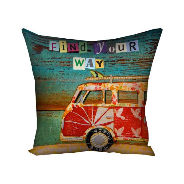 

Подушка с принтом Presentville Find your way 30x30 см