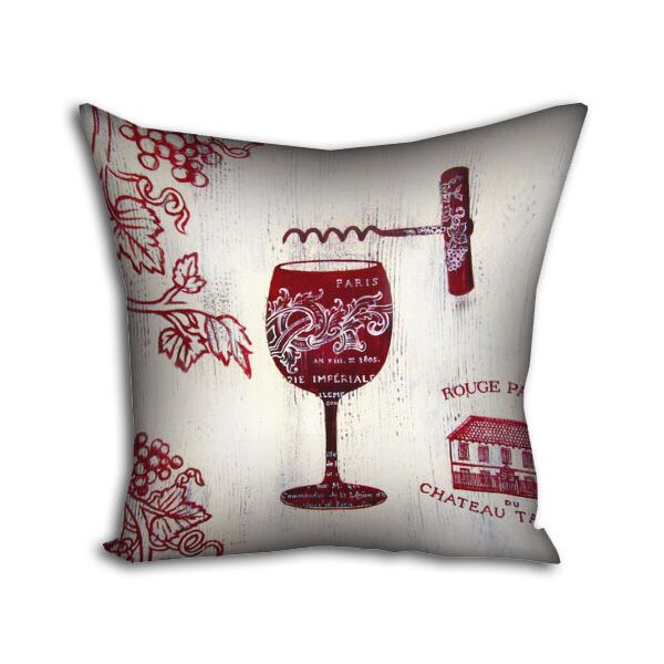 

Подушка с принтом Presentville Vino 30x30 см
