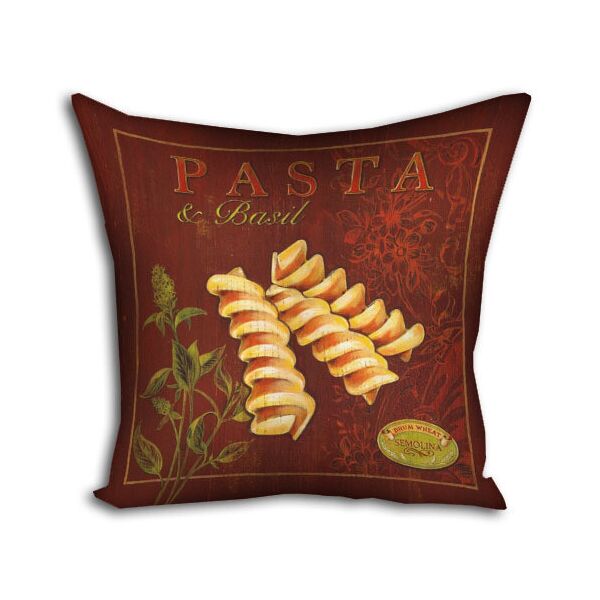 

Подушка с принтом Presentville Pasta & Basil 30x30 см