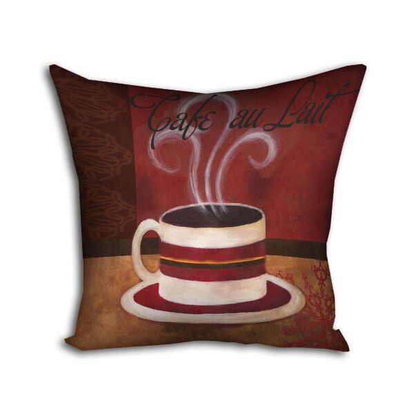 

Подушка с принтом Presentville Cafe au lait 30x30 см