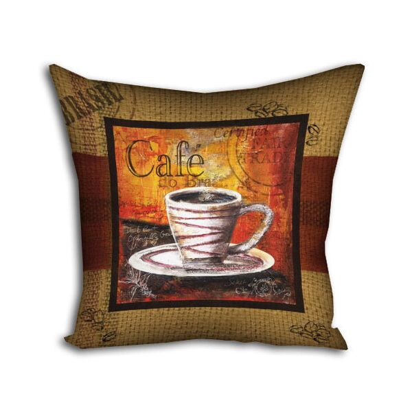

Подушка с принтом Presentville Cafe 30x30 см